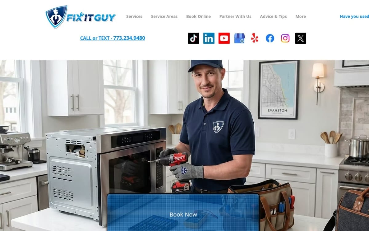 Fix It Guy Appliance Repair Chicago appliance repair website homepage