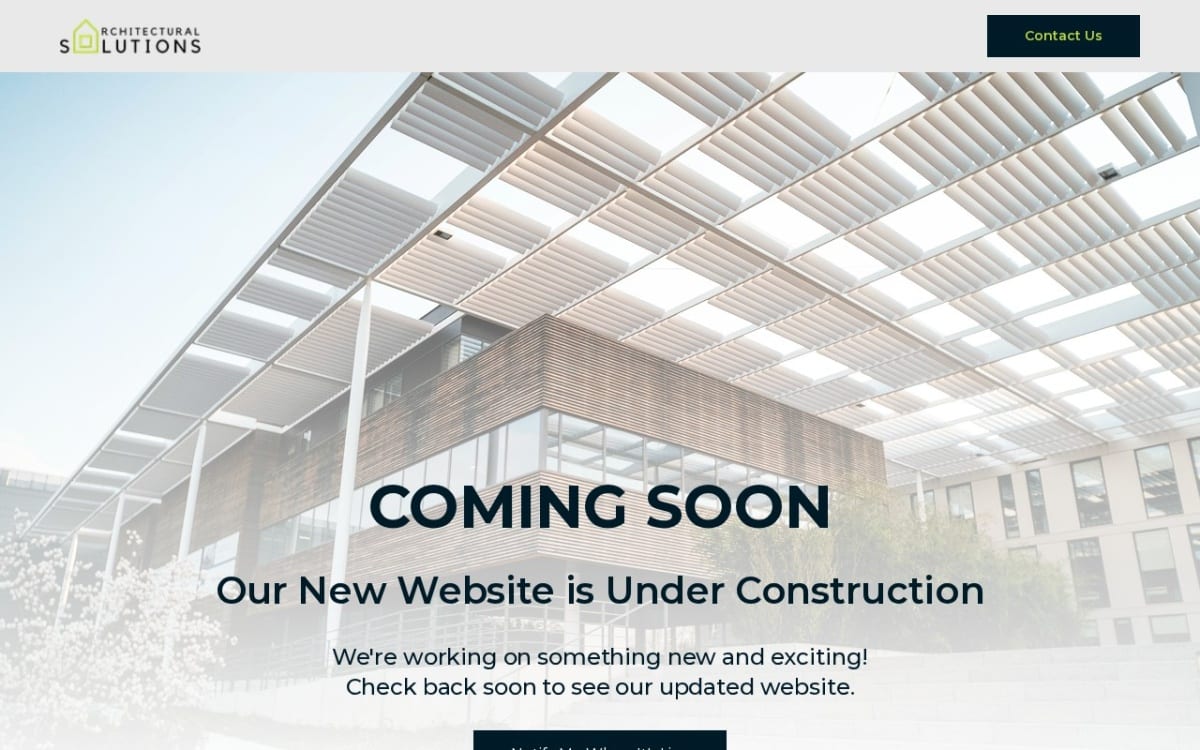 Architectural Solutions LLC architect website homepage
