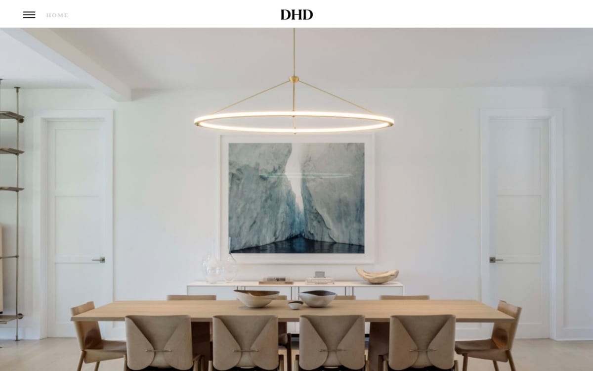 DHD Architecture & Interior Design architect website homepage