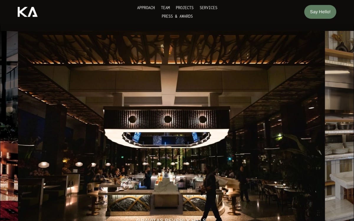 Kelly Architects architect website homepage