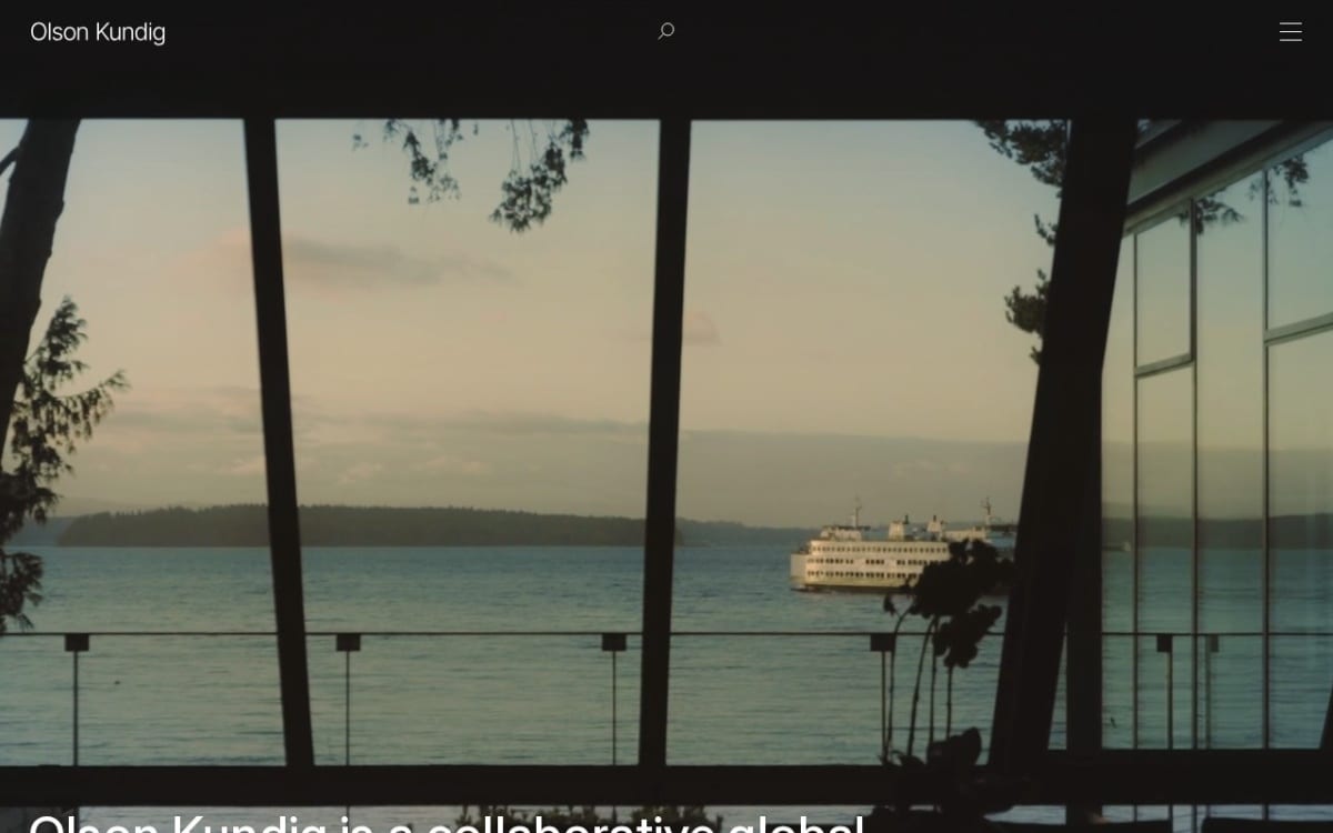 Olson Kundig architect website homepage