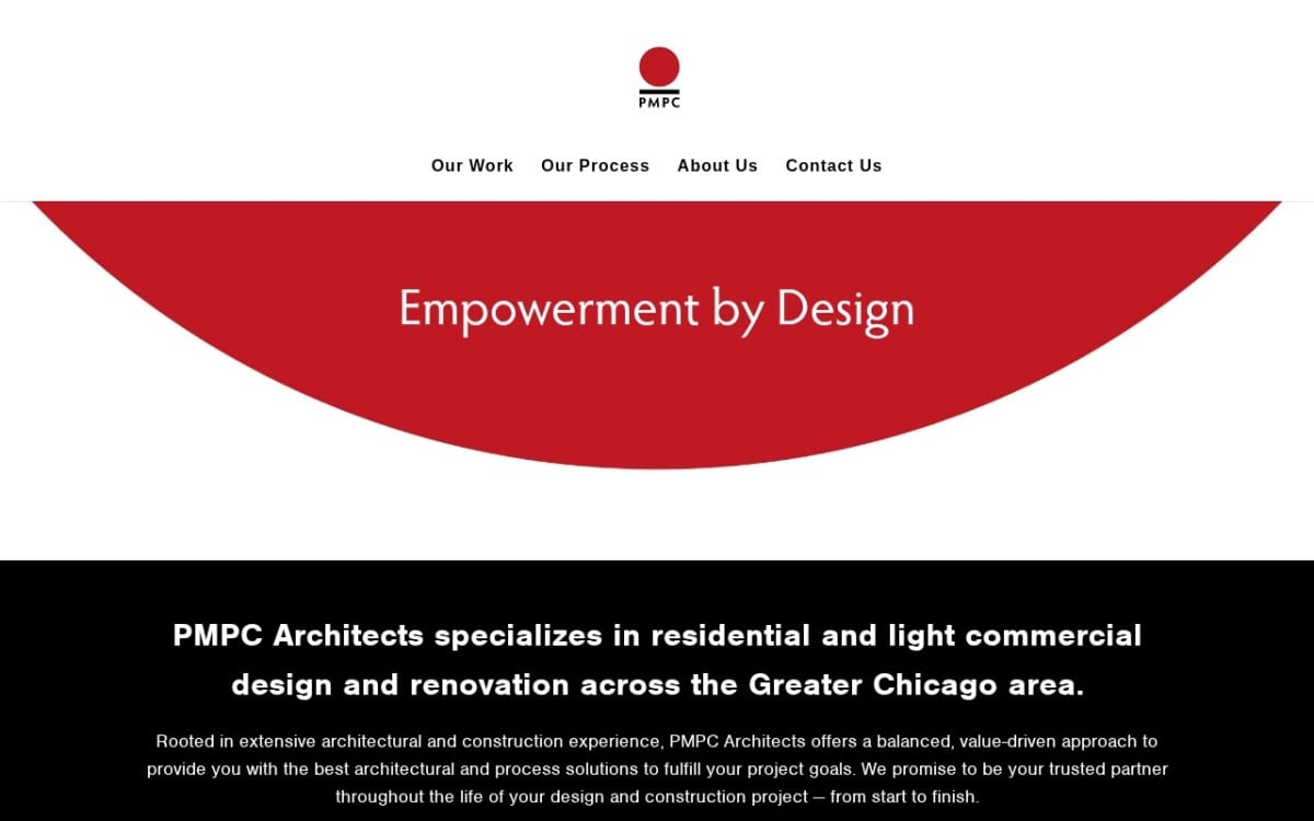 PMPC Architects architect website homepage