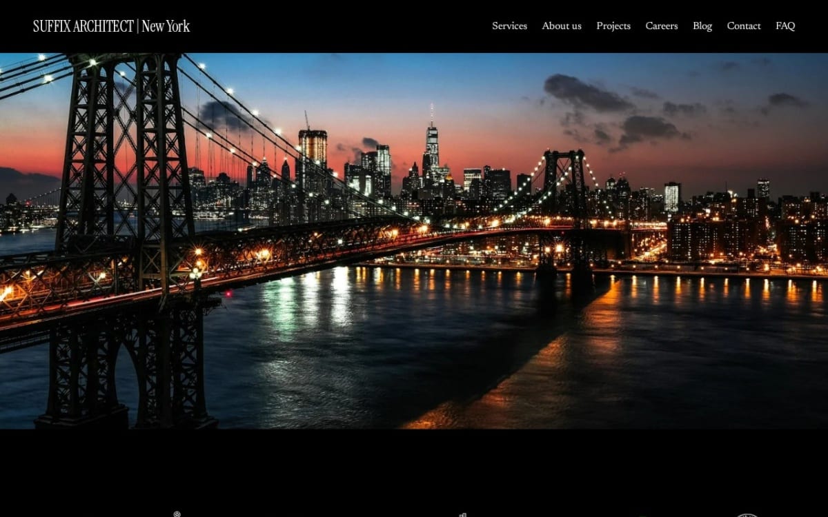 SUFFIX ARCHITECT | New York architect website homepage