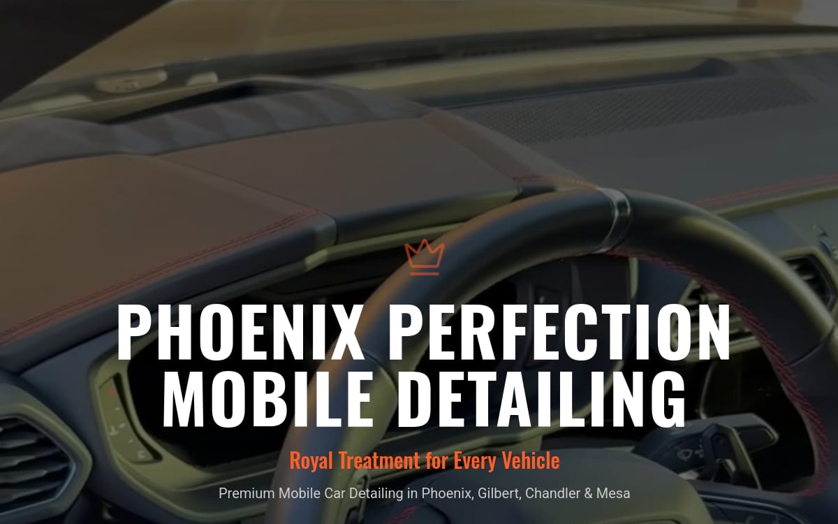 Phoenix Perfection Mobile Detailing auto detailing website homepage