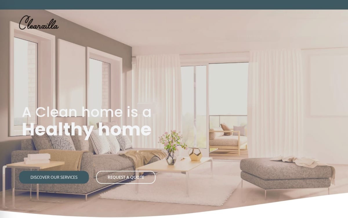 Cleanzilla Cleaning Nyc cleaning service website homepage