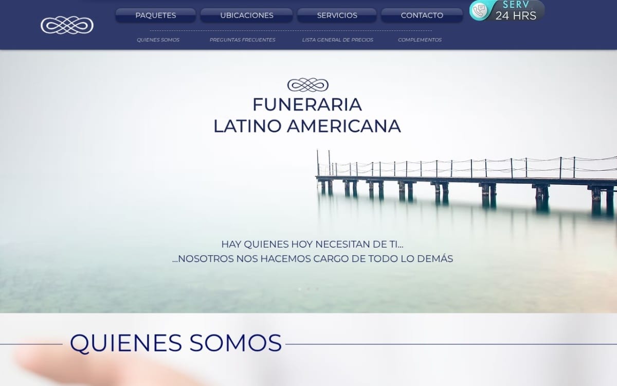 Funeraria Latino Americana Latinamerican Funeral funeral home website homepage