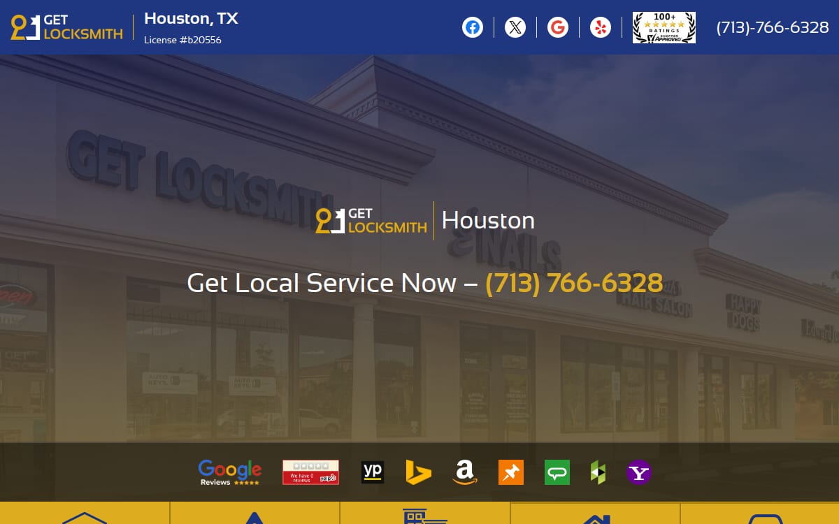 Get Locksmith locksmith website homepage