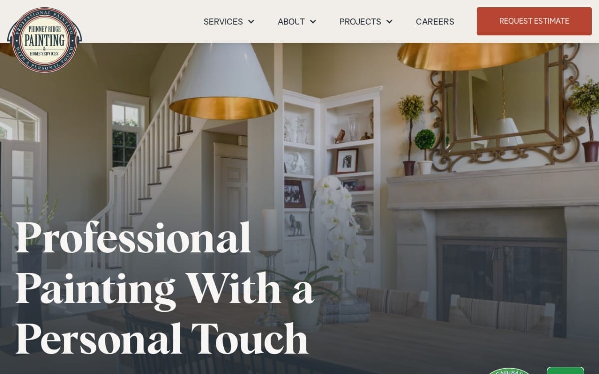Phinney Ridge Painting painting contractor website homepage