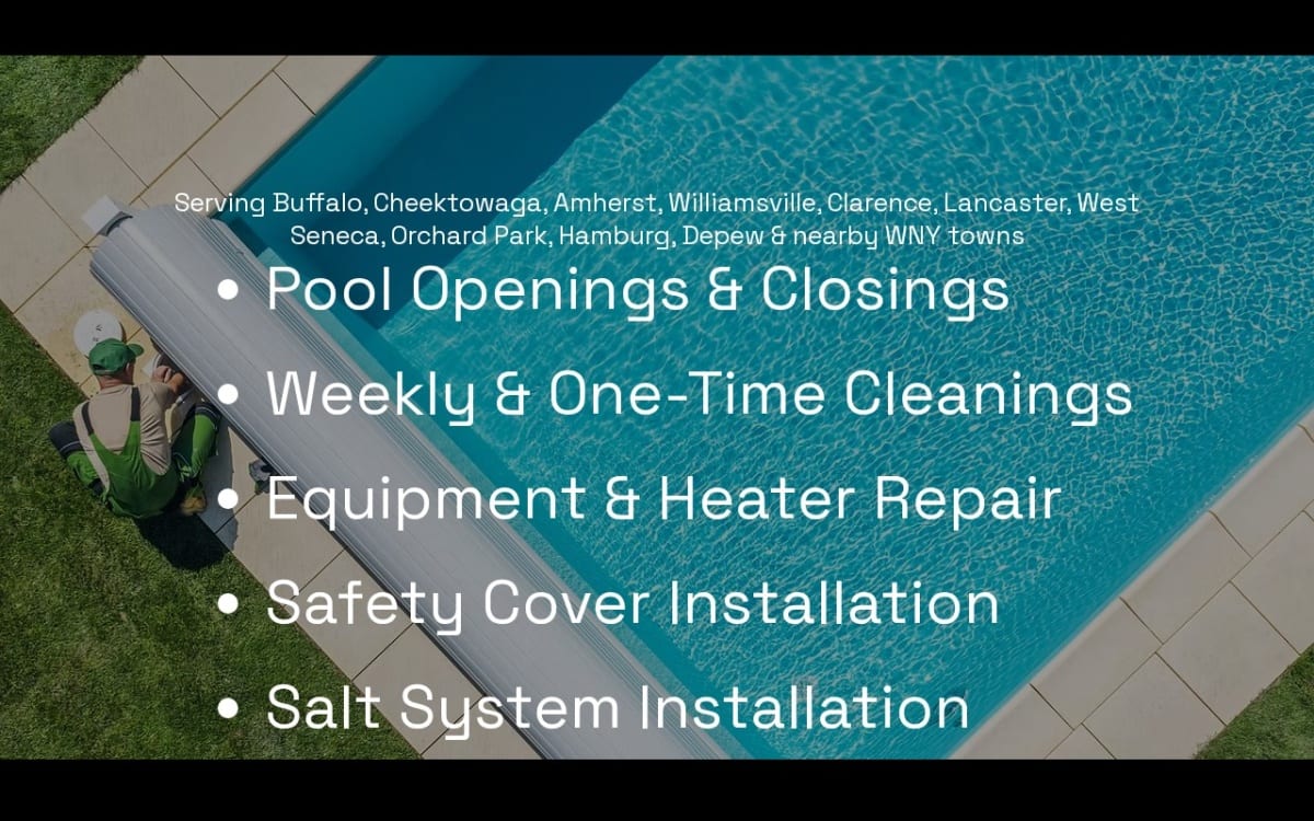 Buffalo Pool Service LLC pool service website homepage