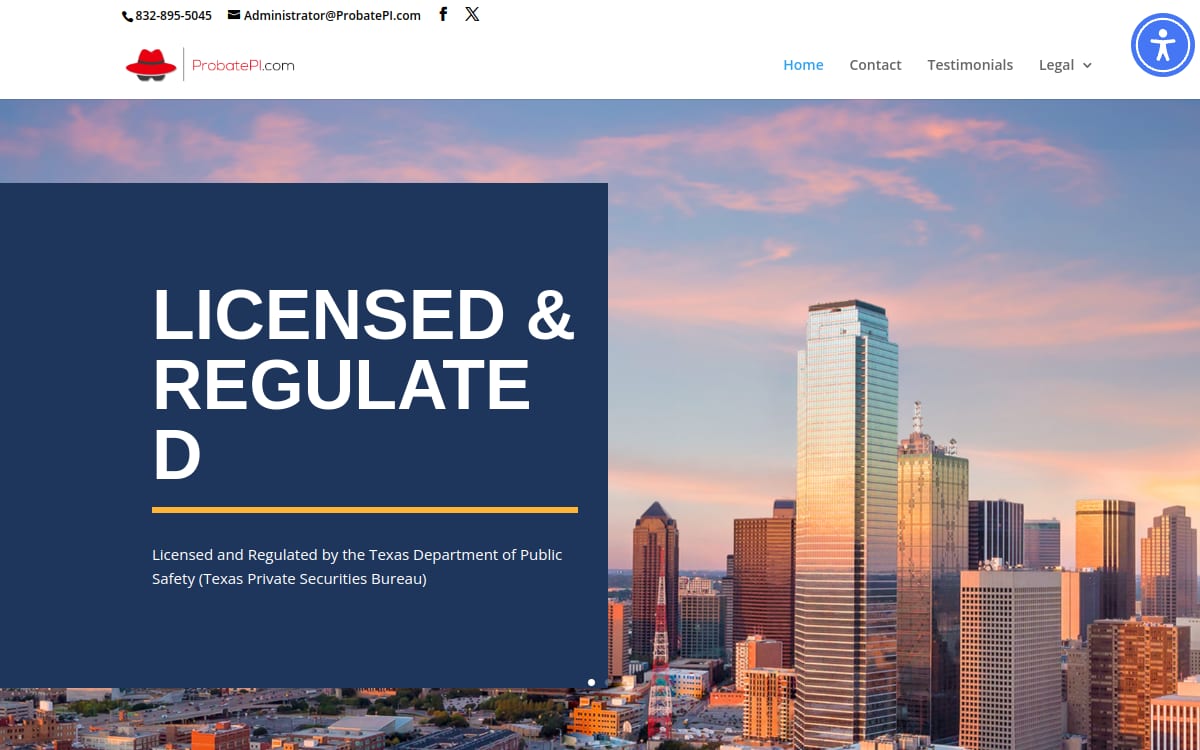 Stealth Investigations LLC private investigator website homepage